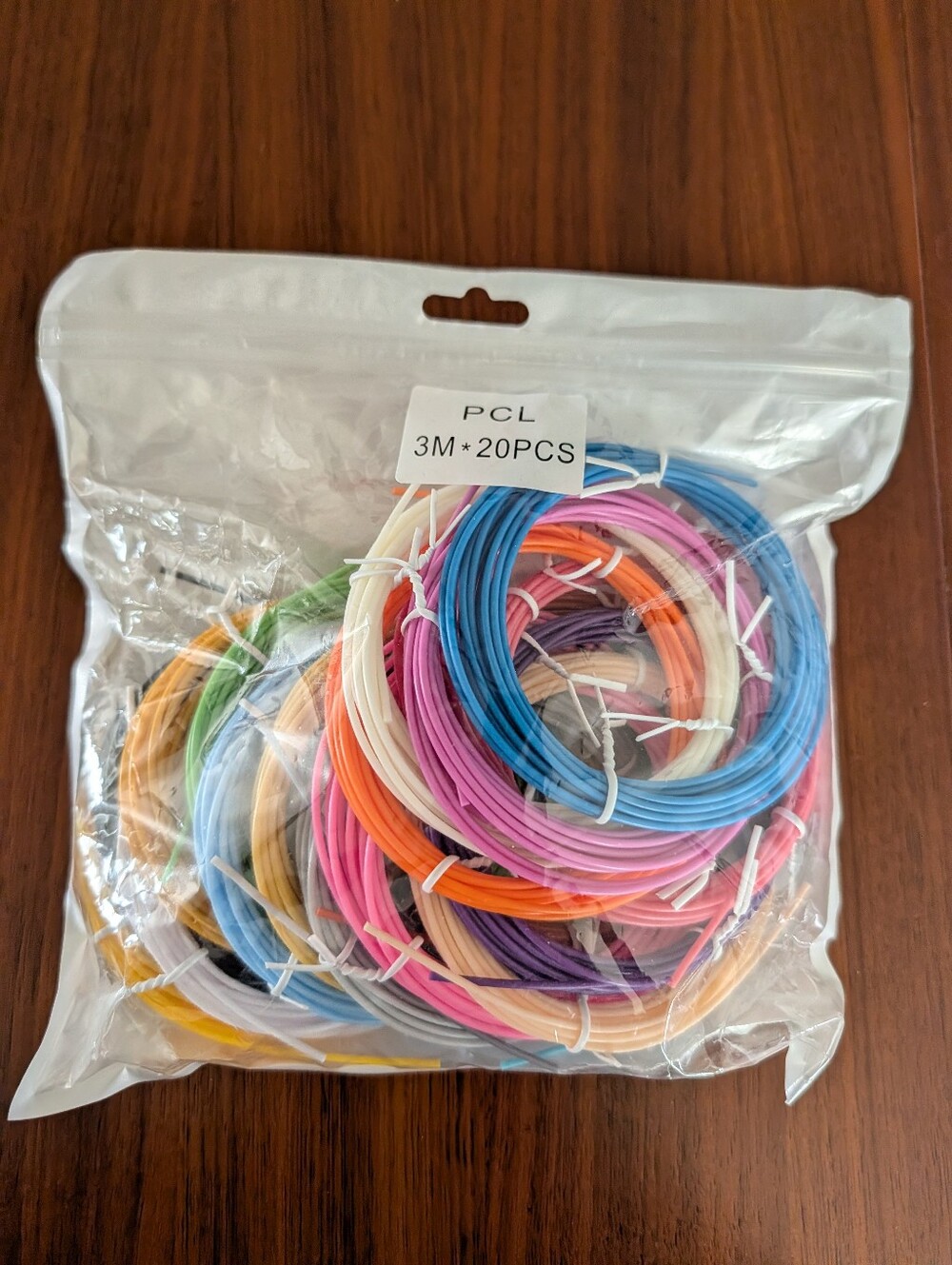 3D Pen Filament PCL 3M 20-Pack Assorted Colors